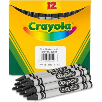 Crayola CYO520836051 Regular Crayon Single Color Refill, 12 Count - Black Crayola CYO520836051 Regular Crayon Single Color Refill, 12 Count - Black