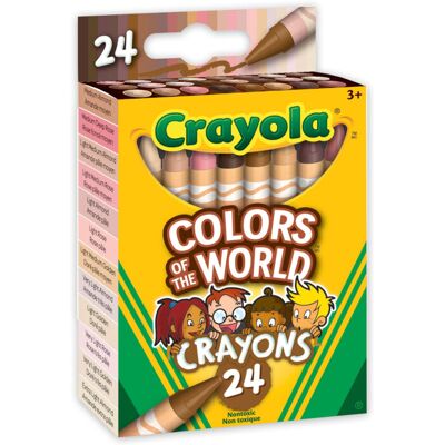 Crayola Colors of The World Skin Tone Crayons, 24 Count Crayola Colors of The World Skin Tone Crayons, 24 Count