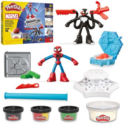 Play-Doh Spider-Man Launch & Slice Battle Playset, Non-Toxic Modelling Compound Play-Doh Spider-Man Launch & Slice Battle Playset, Non-Toxic Modelling Compound