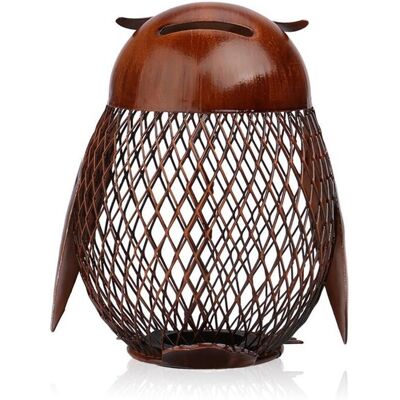 Unbranded Piggy Bank for Adults, Owl Shaped Metal Box, Money Bank, Handwork Handicrafts Or Unbranded Piggy Bank for Adults, Owl Shaped Metal Box, Money Bank, Handwork Handicrafts Or