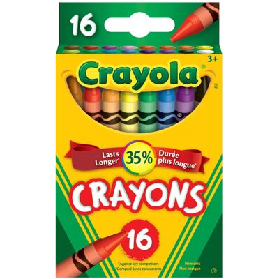 Crayola Long Crayons (16 Pcs Set),Multicolor Crayola Long Crayons (16 Pcs Set),Multicolor