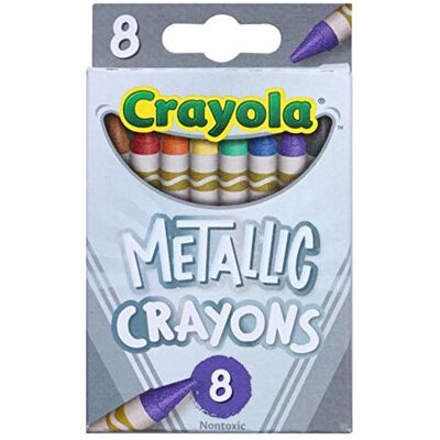 Crayola Metallic Crayons 8 Count Crayola Metallic Crayons 8 Count