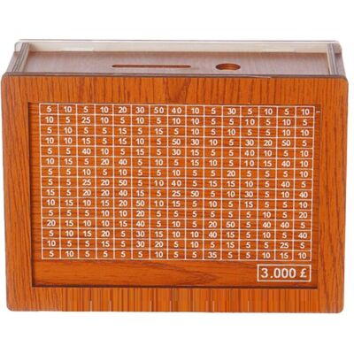 Unbranded Money Saving Box, Wooden Cash Vault for Kids and Adults, Reusable Money Box with Unbranded Money Saving Box, Wooden Cash Vault for Kids and Adults, Reusable Money Box with