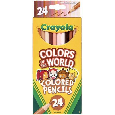 Crayola Colours Of The World Coloured Pencils 24 Pack Skin Tone Colours Crayola Colours Of The World Coloured Pencils 24 Pack Skin Tone Colours