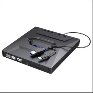 Tlily USB3.0+Type-C DVD Burner DVD RW CD Writer External Optical Drive CD/DVD Player T Tlily USB3.0+Type-C DVD Burner DVD RW CD Writer External Optical Drive CD/DVD Player T