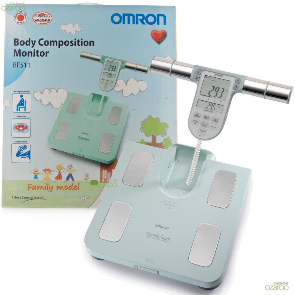 Omron Family Body Composition Digital BMI Muscle Bathroom Weighing Scale BF511