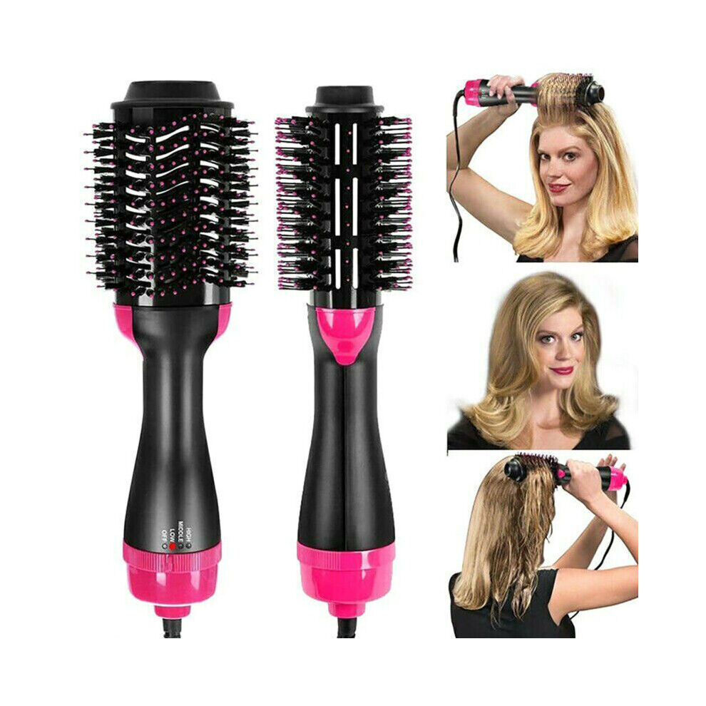 Unbranded 3 In1 Electric Hair Dryer Brush Curler Rotating Hairdryer Comb Straightener Comb