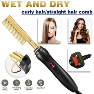 Unbranded Hot Comb Electric Beard Hair Straightener Curler Brush Comb Curling Iron Styling Unbranded Hot Comb Electric Beard Hair Straightener Curler Brush Comb Curling Iron Styling