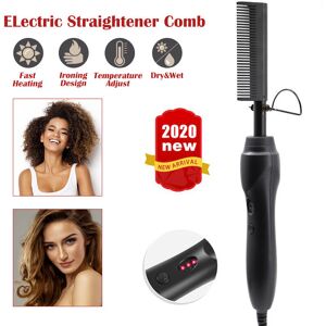 petrickor Electric Hot Comb Hair Straightener Curler Curling Iron Titanium Black petrickor Electric Hot Comb Hair Straightener Curler Curling Iron Titanium Black