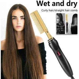 Unbranded Hot Comb Electric Beard Hair Straightener Brush Comb Flat Curling Curler Iron Unbranded Hot Comb Electric Beard Hair Straightener Brush Comb Flat Curling Curler Iron