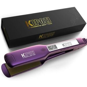 Unbranded (Purple, UK) Kipozi Professional Hair Straightener Titanium Flat Iron With Digit Unbranded (Purple, UK) Kipozi Professional Hair Straightener Titanium Flat Iron With Digit