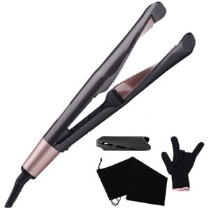 HASAIKA Hair Curler & Straightener 2 in 1, Spiral Wave Curling Iron, Professional Hair S HASAIKA Hair Curler & Straightener 2 in 1, Spiral Wave Curling Iron, Professional Hair S