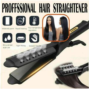 Unbranded UK Professional Salon Ceramic Steam Tourmaline Ionic Flat Iron Hair Straightener Unbranded UK Professional Salon Ceramic Steam Tourmaline Ionic Flat Iron Hair Straightener