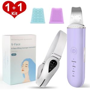 Gacloz (White + Purple) Neck Face Lifting Machine V-Face Shaping Massager Gacloz (White + Purple) Neck Face Lifting Machine V-Face Shaping Massager