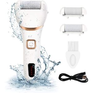STOYOTU Electric Foot File Rechargeable Waterproof Hard Skin Remover with 3 Rollers and STOYOTU Electric Foot File Rechargeable Waterproof Hard Skin Remover with 3 Rollers and