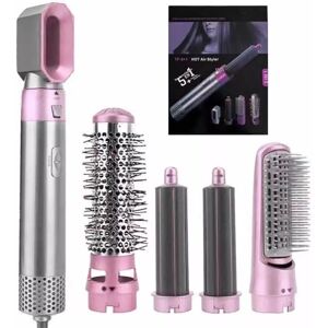 Unbranded (Pink) 5 in 1 Electric Hair Dryer Blow Hair Curler Set Detachable Styler Hot Air Unbranded (Pink) 5 in 1 Electric Hair Dryer Blow Hair Curler Set Detachable Styler Hot Air