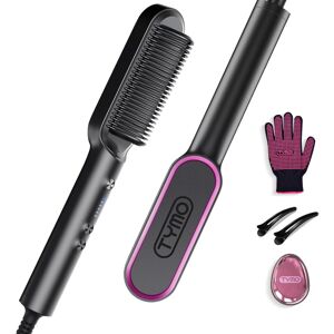 TYMO Hair Straightener Brush UK, Flat Iron and Hair Brush 2-in-1, Anti-Scald, Fa TYMO Hair Straightener Brush UK, Flat Iron and Hair Brush 2-in-1, Anti-Scald, Fa