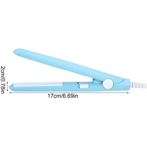 Unbranded 2 in 1 Mini Hair Straightener Ceramic Tourmaline Plate Heating Flat Curler Sky B Unbranded 2 in 1 Mini Hair Straightener Ceramic Tourmaline Plate Heating Flat Curler Sky B
