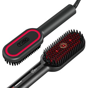 TYMO Ionic Plus Hair Straightener Brush UK, Upgraded Straightening Brush with De TYMO Ionic Plus Hair Straightener Brush UK, Upgraded Straightening Brush with De