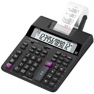 Casio HR-200RCE Desktop Printing Calculator - Black 120 LPM, Euro Rates (3), T Casio HR-200RCE Desktop Printing Calculator - Black 120 LPM, Euro Rates (3), T