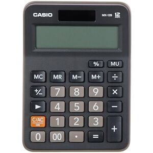 Casio mx-12b-bk – Desktop Calculator – 12 Digit Solar and Battery Powered (14.7 x 10.7 Casio mx-12b-bk – Desktop Calculator – 12 Digit Solar and Battery Powered (14.7 x 10.7