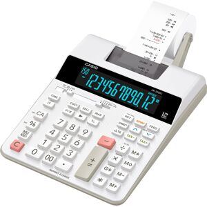Casio HR-300RC Printing Calculator with Backlit LCD Display White Mini-Desktop Casio HR-300RC Printing Calculator with Backlit LCD Display White Mini-Desktop