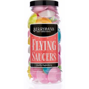 Original Flying Saucer Sweets Flying Saucers Retro Sweets Gift Jar By Berrymans Original Flying Saucer Sweets Flying Saucers Retro Sweets Gift Jar By Berrymans