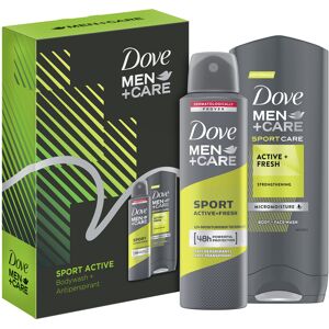 Dove Men+Care Sport Active Duo body wash and anti-perspirant in a stylish gift box Gi Dove Men+Care Sport Active Duo body wash and anti-perspirant in a stylish gift box Gi