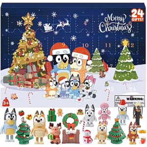 Nuonove 2024 New Bluey Dog Children's Holiday Advent Calendar,24 surprise holiday gift b Nuonove 2024 New Bluey Dog Children's Holiday Advent Calendar,24 surprise holiday gift b