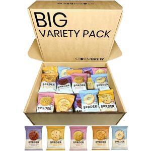 Stormbrew Border Biscuits Variety Pack Gift Set Hamper, 30 Biscuits (3 Packs of Five Diffe Stormbrew Border Biscuits Variety Pack Gift Set Hamper, 30 Biscuits (3 Packs of Five Diffe