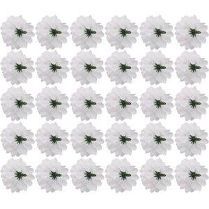 merkloos 30 pcs Carnations Artificial Flower Silk Spherical Heads White merkloos 30 pcs Carnations Artificial Flower Silk Spherical Heads White