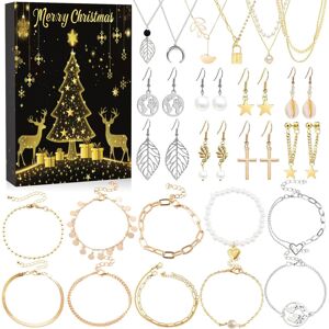 Unbranded Advent Calendar 2024 Women's Jewellery and Beauty Set, 24 Pieces Christmas Gift Unbranded Advent Calendar 2024 Women's Jewellery and Beauty Set, 24 Pieces Christmas Gift