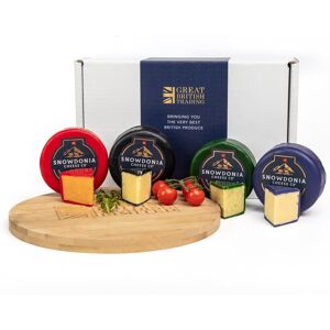 GREAT BRITISH TRADING LIMITED Snowdonia Cheese 4x Truckles Rock Star Hamper GREAT BRITISH TRADING LIMITED Snowdonia Cheese 4x Truckles Rock Star Hamper