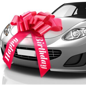 Zoe Deco Happy Birthday Car Bow (Red, 30 Inch / 76 cm) Giant Gift Bow Pre-Printed w/Happy Zoe Deco Happy Birthday Car Bow (Red, 30 Inch / 76 cm) Giant Gift Bow Pre-Printed w/Happy