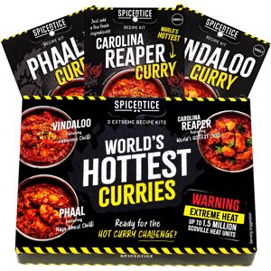 SPICE 'N' TICE SPICENTICE Worlds Hottest Curry Recipe Kit Gift Set Carolina Reaper Naga G SPICE 'N' TICE SPICENTICE Worlds Hottest Curry Recipe Kit Gift Set Carolina Reaper Naga G