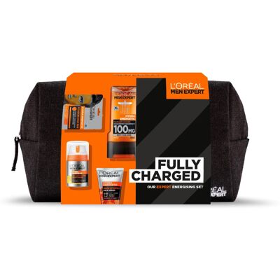 L’Oréal Paris L'Oreal Men Expert Gift Set for Men, Hydra Energetic Fully Charged Washbag: Show L’Oréal Paris L'Oreal Men Expert Gift Set for Men, Hydra Energetic Fully Charged Washbag: Show