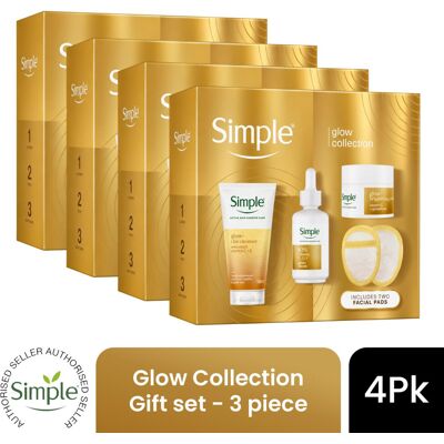 (Pack of 4) Simple Glow Gift set, 3 piece, Choose your pack 1,2,3 or 4 (Pack of 4) Simple Glow Gift set, 3 piece, Choose your pack 1,2,3 or 4