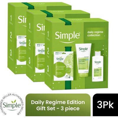(Pack of 3) SIMPLE Daily Regime Edition Gift Set 3 piece, Choose your pack 1,2,3 (Pack of 3) SIMPLE Daily Regime Edition Gift Set 3 piece, Choose your pack 1,2,3