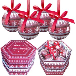 The Christmas Workshop 73750 Set of 14 Red & White Christmas Baubles The Christmas Workshop 73750 Set of 14 Red & White Christmas Baubles