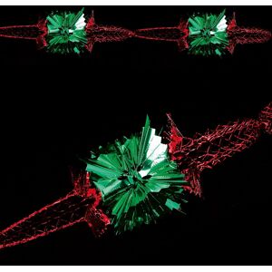 Premier Christmas Foil Ceiling Decoration 20cm 4 Section Full Garland - Green / Red Ceil Premier Christmas Foil Ceiling Decoration 20cm 4 Section Full Garland - Green / Red Ceil