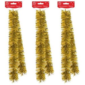 Tallon International Christmas Tree Room Decoration 3 Lengths 2 Metre Tinsel - Gold Tallon International Christmas Tree Room Decoration 3 Lengths 2 Metre Tinsel - Gold