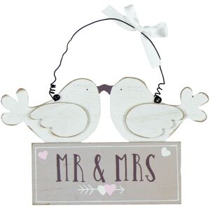 WIDDOP and Co. Wedding Day Wooden 'Mr & Mrs' Love Birds Hanging Plaque WIDDOP and Co. Wedding Day Wooden 'Mr & Mrs' Love Birds Hanging Plaque