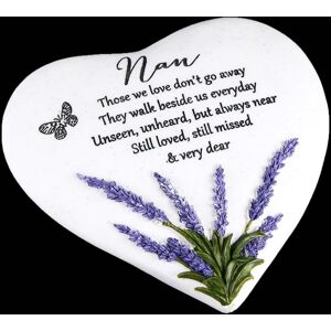 WIDDOP and Co. Thoughts of You Lavender Stone Heart Memorial Plaque for Nan – Ground-Sitting 16 WIDDOP and Co. Thoughts of You Lavender Stone Heart Memorial Plaque for Nan – Ground-Sitting 16