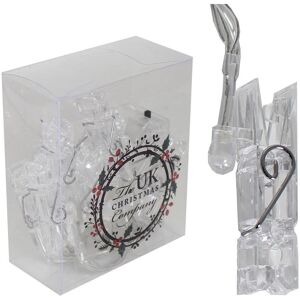 Unbranded 10 Acrylic Bright White LED Battery 'Peg' Lights - Christmas Card Holder Unbranded 10 Acrylic Bright White LED Battery 'Peg' Lights - Christmas Card Holder
