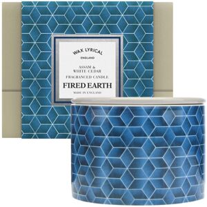 Wax Lyrical Fired Earth Fragranced 2 Wick Ceramic Candle Jar Assam & White Cedar Wax Lyrical Fired Earth Fragranced 2 Wick Ceramic Candle Jar Assam & White Cedar