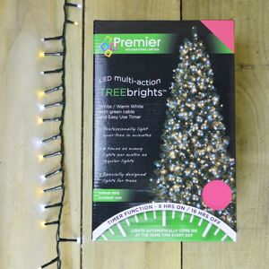 Premier TreeBrights Cool & Warm White 1000 LED Christmas Tree Lights With Timer Premier TreeBrights Cool & Warm White 1000 LED Christmas Tree Lights With Timer