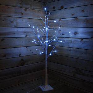 Snow Time 2.4m (8ft) Christmas Outdoor Birch Tree with 136 Ice White LEDs Snow Time 2.4m (8ft) Christmas Outdoor Birch Tree with 136 Ice White LEDs