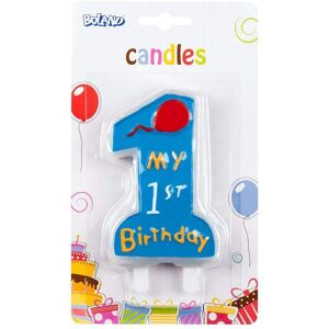 Boland 63411 Candle My 1St Birthday, Blue Boland 63411 Candle My 1St Birthday, Blue