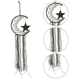 Unbranded Indian Large Star Moon Handmade Knitted Dream Catcher Home Wall Hanging Decor Unbranded Indian Large Star Moon Handmade Knitted Dream Catcher Home Wall Hanging Decor