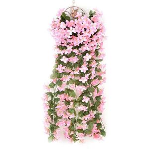Unbranded (Pink, 2PCS) Artificial Fake Hanging Flowers Vine Plant Home Garden Decoration I Unbranded (Pink, 2PCS) Artificial Fake Hanging Flowers Vine Plant Home Garden Decoration I